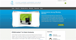 Desktop Screenshot of livingwatersmc.org.sg